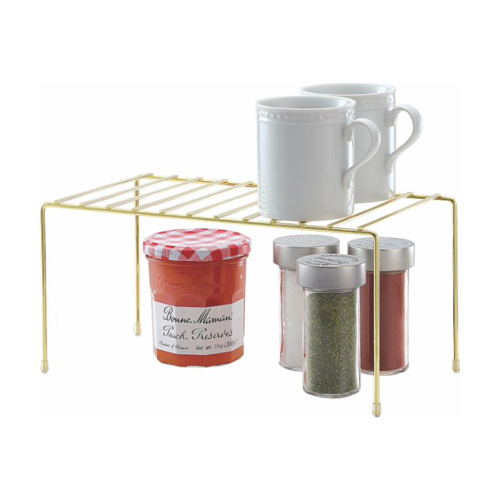 Small Brass Storage Shelf